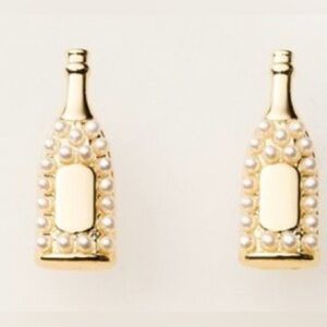 New Year’s Eve kate spade new york x Target Goldtone Champagne Bottle Earrings